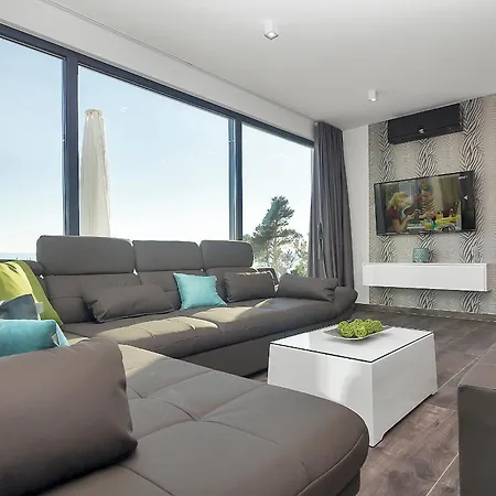 Modern Selina Nera With Heated Pool & Sea View In Βίλα
