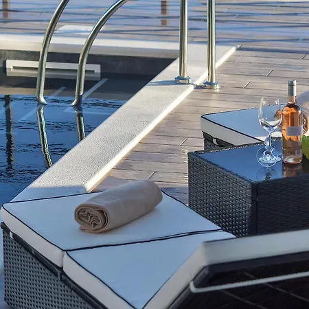 Modern Selina Nera With Heated Pool & Sea View In Βίλα