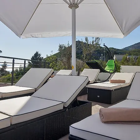 Modern Selina Nera With Heated Pool & Sea View In Βίλα