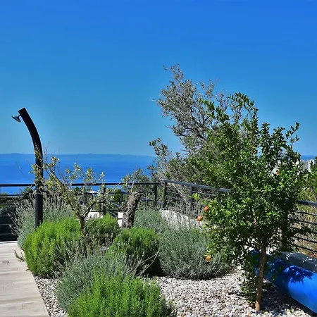 Βίλα Modern Selina Nera With Heated Pool & Sea View In Μακάρσκα