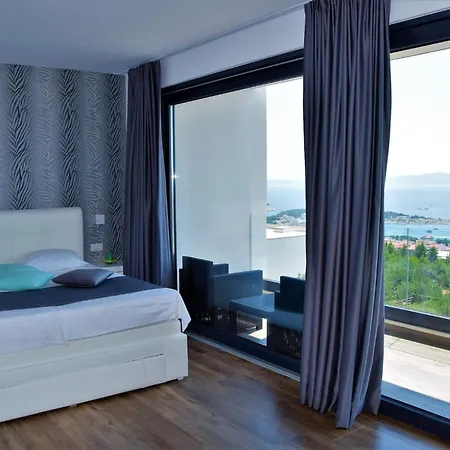 Βίλα Modern Selina Nera With Heated Pool & Sea View In