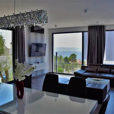 Modern Selina Nera With Heated Pool & Sea View In Βίλα