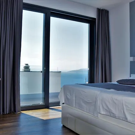 Modern Selina Nera With Heated Pool & Sea View In Βίλα Μακάρσκα