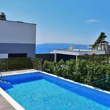 Modern Selina Nera With Heated Pool & Sea View In Βίλα