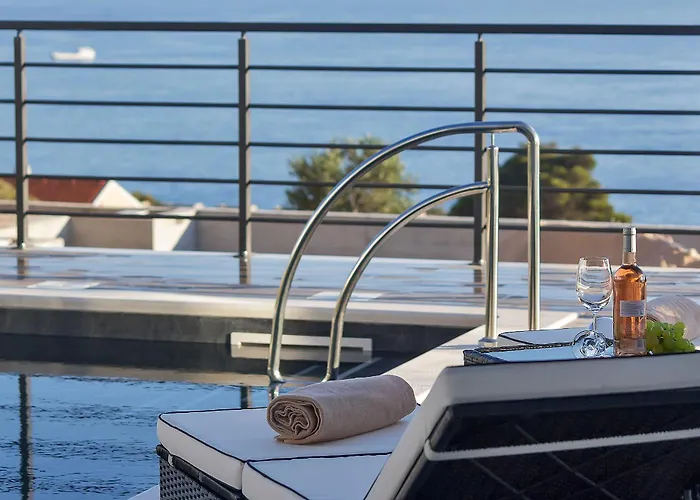 Villa Modern Selina Nera With Heated Pool & Sea View In Makarska