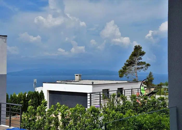 Modern Selina Nera With Heated Pool & Sea View In Villa